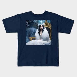 The Snow Queen on her Throne Kids T-Shirt